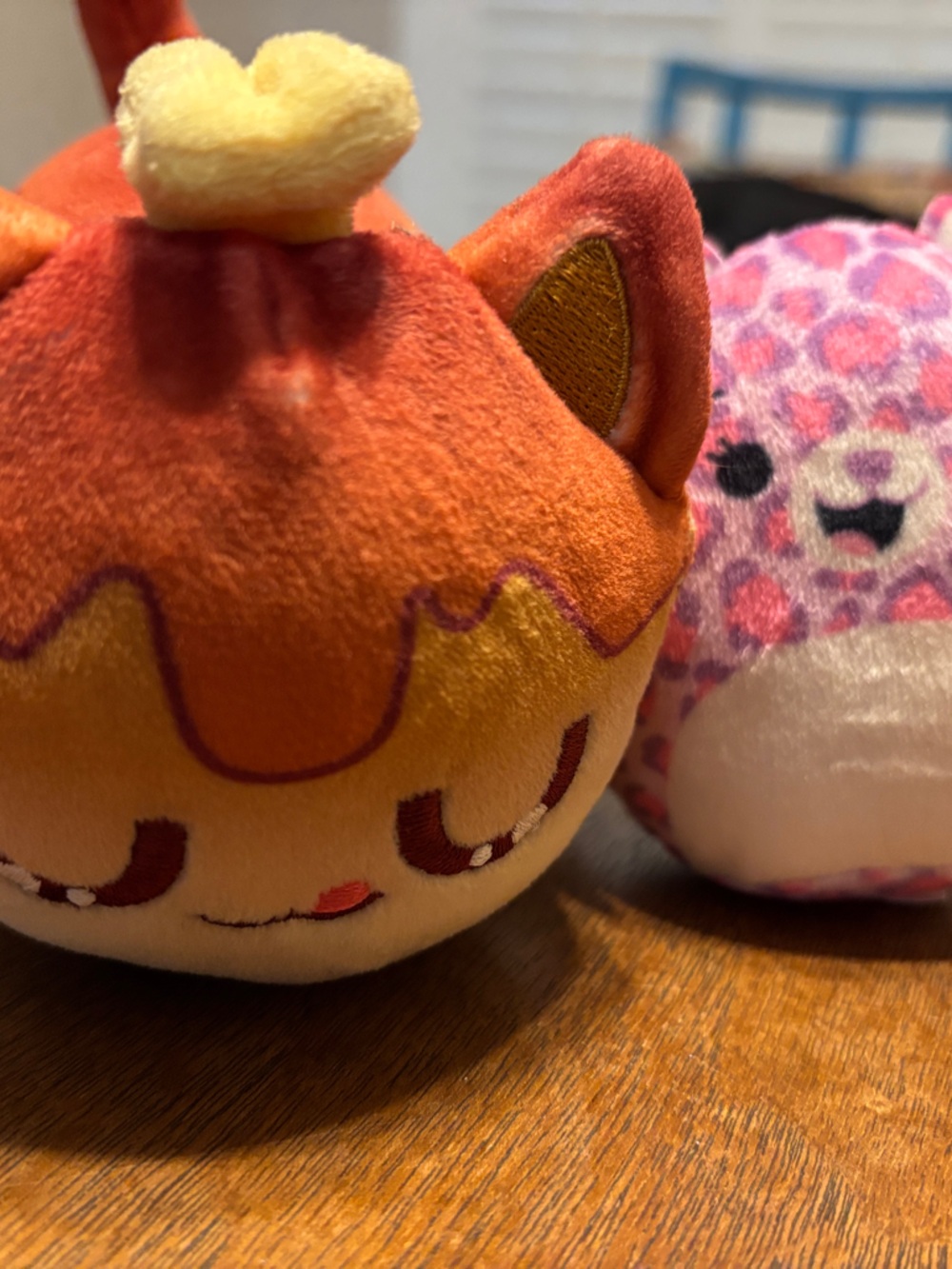 Orange Plush Cat Duo — Soft Cute Stuffed Toy